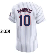 Ronny Mauricio Men's New York Mets White Elite Home Jersey