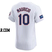 Ronny Mauricio Men's New York Mets White Elite Home Patch Jersey