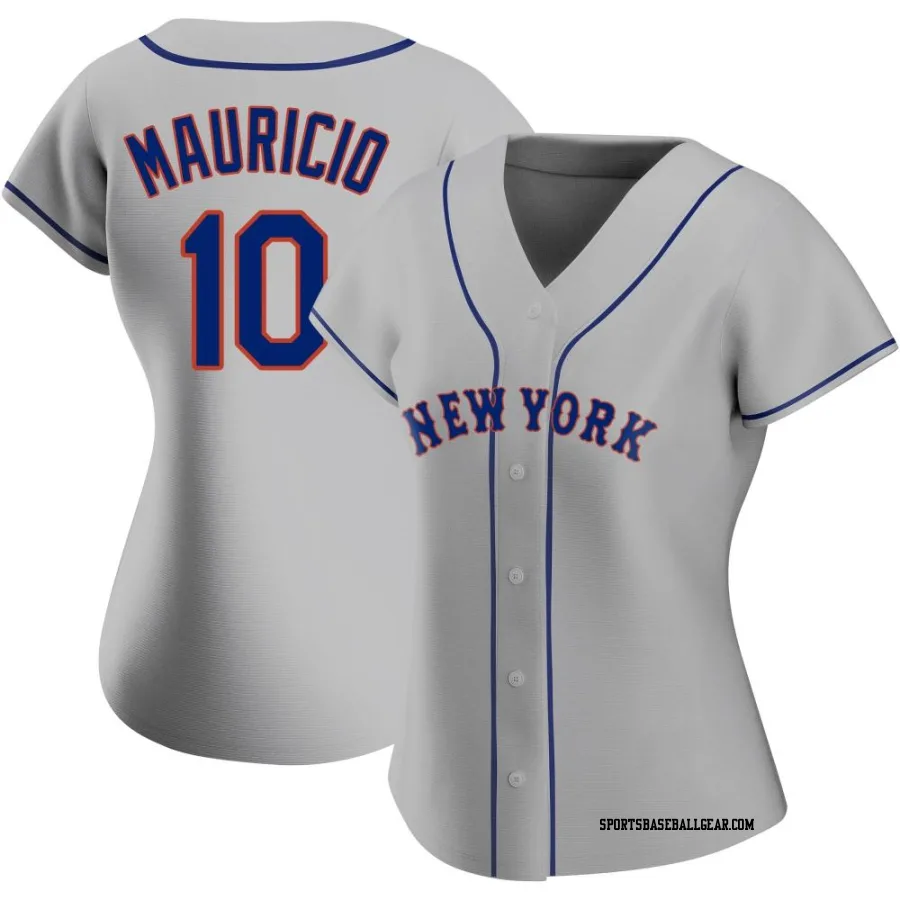 Ronny Mauricio Women's New York Mets Gray Authentic Road Jersey