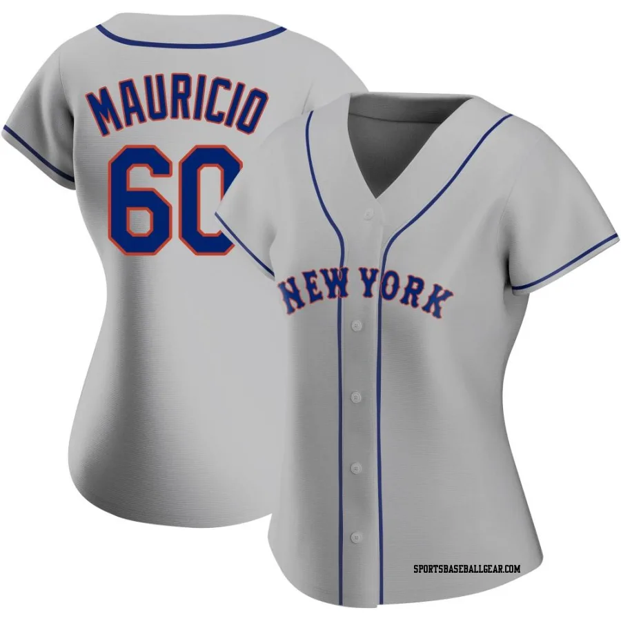 Ronny Mauricio Women's New York Mets Gray Authentic Road Jersey