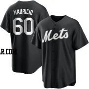 Ronny Mauricio Youth New York Mets Black/White Replica Jersey