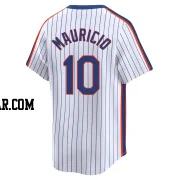 Ronny Mauricio Youth New York Mets White Limited Cooperstown Collection Jersey