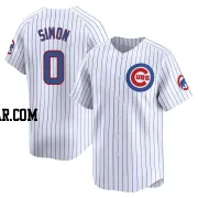 Ronny Oliver Simon Men's Chicago Cubs White Limited Home Jersey