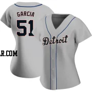 Rony Garcia Women's Detroit Tigers Gray Authentic Road Jersey