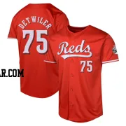 Ross Detwiler Men's Cincinnati Reds Red Limited Alternate Jersey