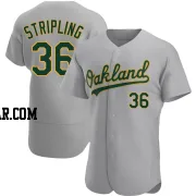 Ross Stripling Men's Oakland Athletics Gray Authentic Road Jersey