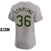 Ross Stripling Men's Oakland Athletics Gray Elite Road Jersey