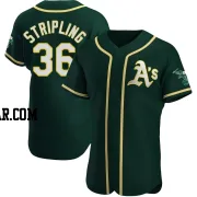 Ross Stripling Men's Oakland Athletics Green Authentic Alternate Jersey