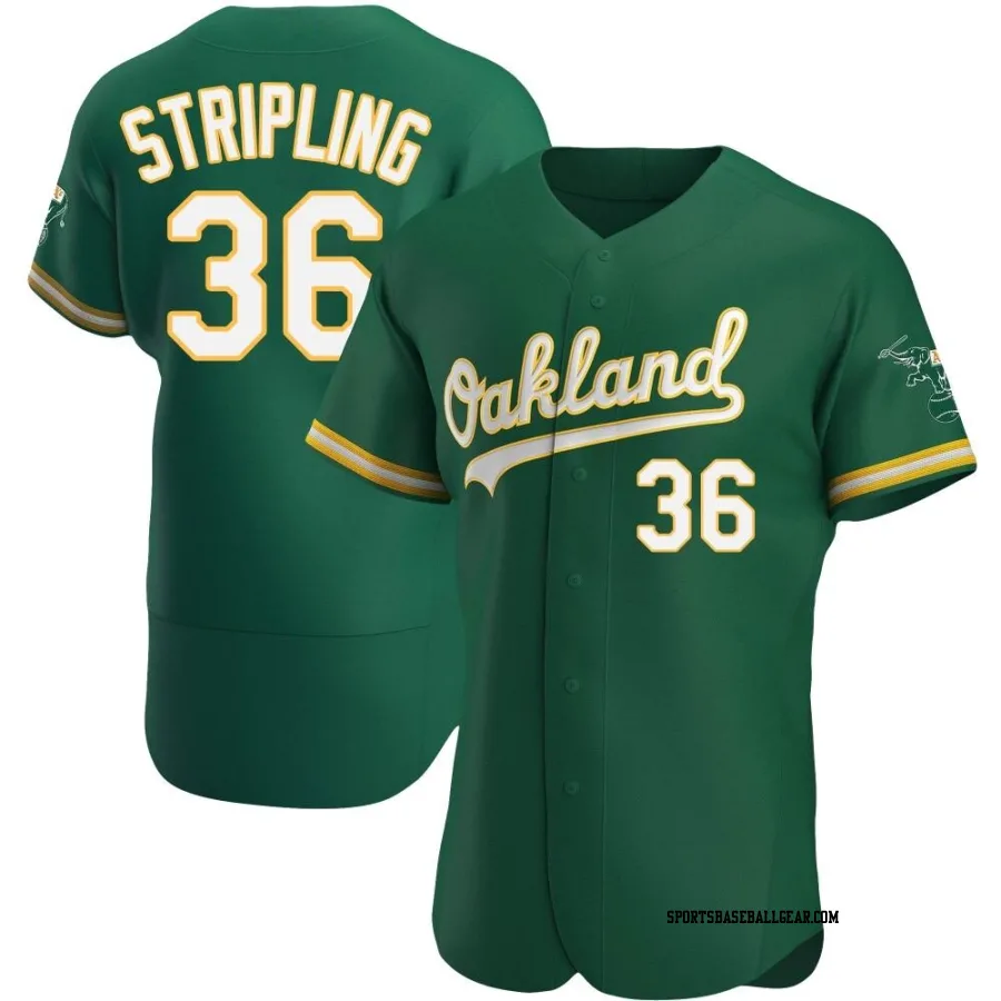 Ross Stripling Men's Oakland Athletics Green Authentic Kelly Alternate Jersey