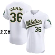 Ross Stripling Men's Oakland Athletics White Elite Home Jersey