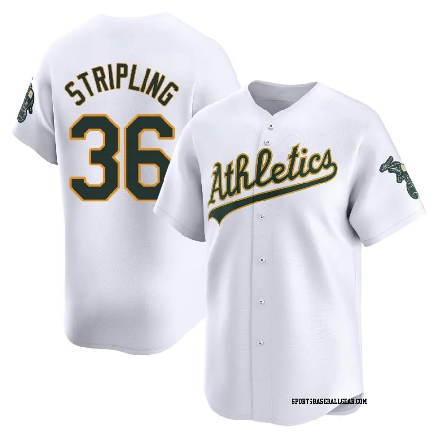 Ross Stripling Men's Oakland Athletics White Limited Home Jersey