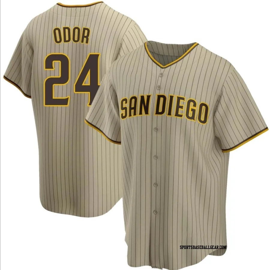 Rougned Odor Men's San Diego Padres Sand/Brown Replica Alternate Jersey