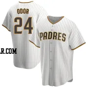 Rougned Odor Men's San Diego Padres White/Brown Replica Home Jersey