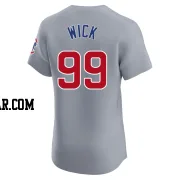 Rowan Wick Men's Chicago Cubs Gray Elite Road Jersey