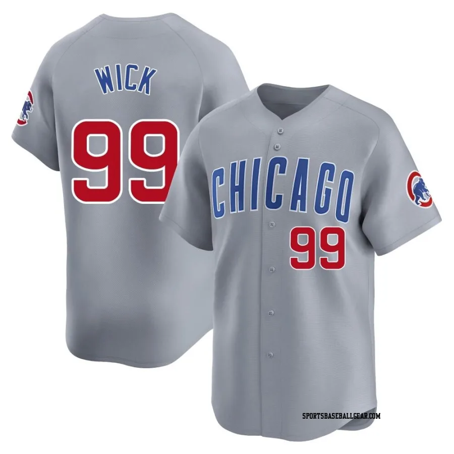 Rowan Wick Men's Chicago Cubs Gray Limited Road Jersey