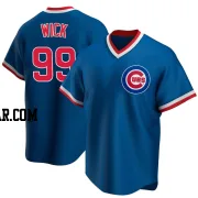 Rowan Wick Men's Chicago Cubs Royal Replica Road Cooperstown Collection Jersey