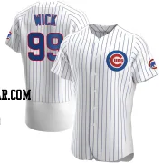 Rowan Wick Men's Chicago Cubs White Authentic Home Jersey