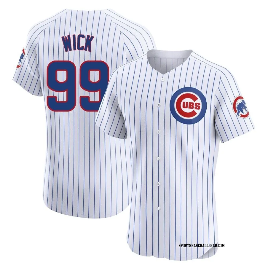 Rowan Wick Men's Chicago Cubs White Elite Home Jersey