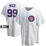 Rowan Wick Men's Chicago Cubs White Replica Home Jersey