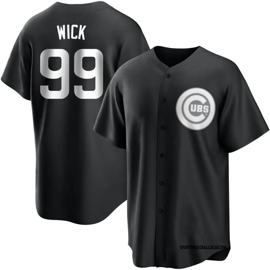 Rowan Wick Youth Chicago Cubs Black/White Replica Jersey