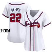 Rowland Office Women's Atlanta Braves White Limited Home Jersey