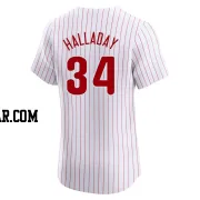 Roy Halladay Men's Philadelphia Phillies White Elite Home Jersey