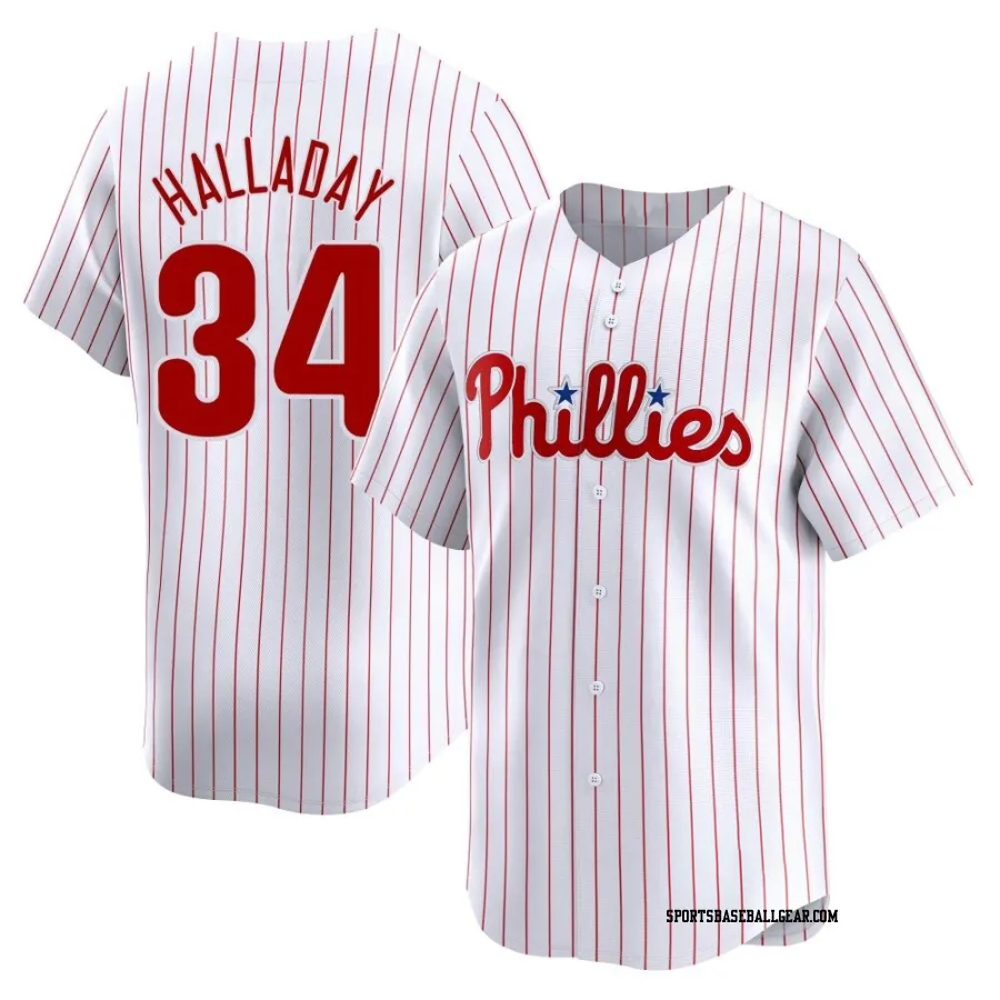 Roy Halladay Men's Philadelphia Phillies White Limited Home Jersey