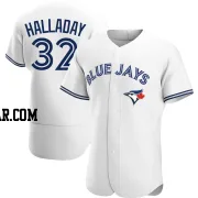 Roy Halladay Men's Toronto Blue Jays White Authentic Home Jersey