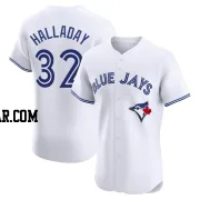 Roy Halladay Men's Toronto Blue Jays White Elite Home Jersey