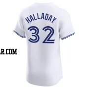 Roy Halladay Men's Toronto Blue Jays White Elite Home Jersey