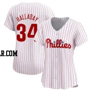 Roy Halladay Women's Philadelphia Phillies White Limited Home Jersey