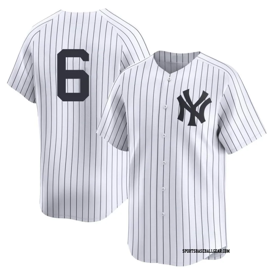 Roy White Men's New York Yankees White Limited Yankee Home 2nd Jersey