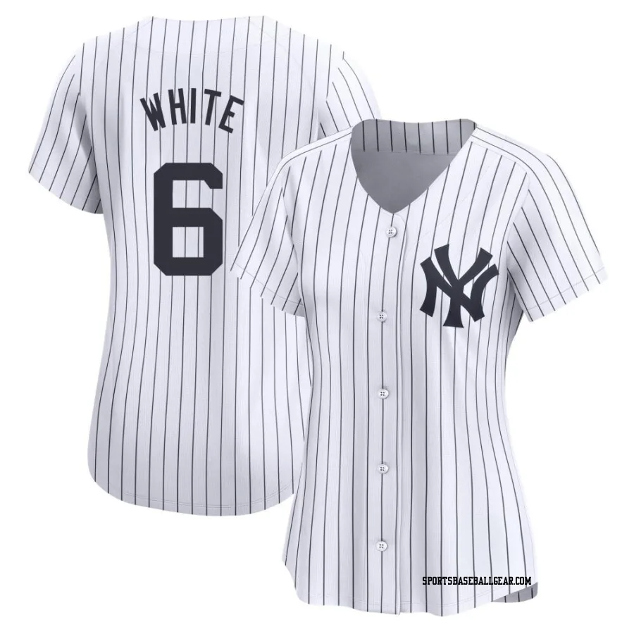 Roy White Women's New York Yankees White Limited Yankee Home Jersey