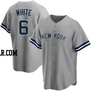 Roy White Youth New York Yankees Gray Replica Road Name Jersey