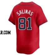 Royber Salinas Men's Atlanta Braves Red Limited Alternate Jersey