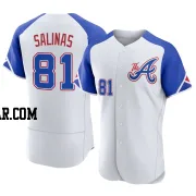 Royber Salinas Men's Atlanta Braves White Authentic 2023 City Connect Jersey