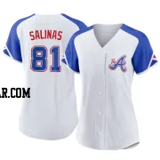 Royber Salinas Women's Atlanta Braves White Authentic 2023 City Connect Jersey