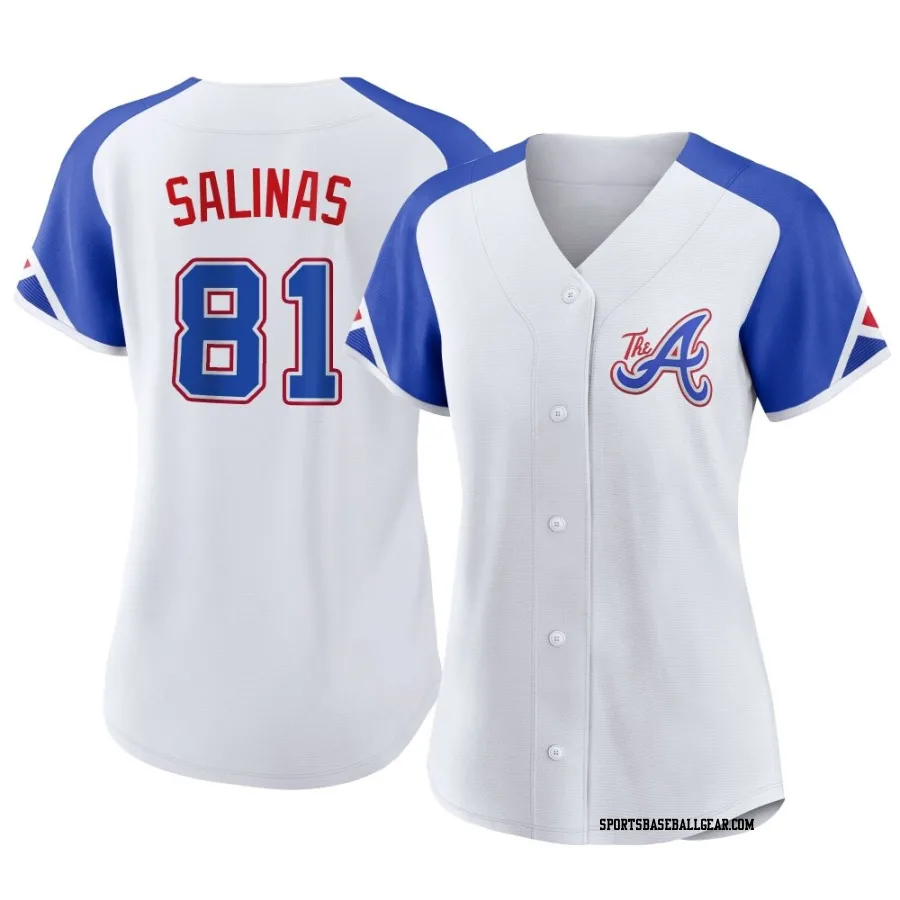 Royber Salinas Women's Atlanta Braves White Authentic 2023 City Connect Jersey