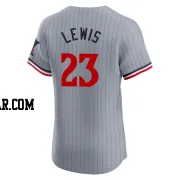 Royce Lewis Men's Minnesota Twins Gray Elite Road Jersey