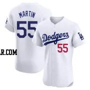 Russell Martin Men's Los Angeles Dodgers White Elite Home Jersey