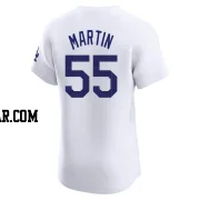 Russell Martin Men's Los Angeles Dodgers White Elite Home Jersey