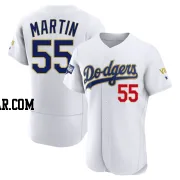 Russell Martin Men's Los Angeles Dodgers White/Gold Authentic 2021 Gold Program Player Jersey