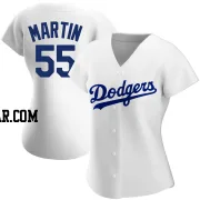 Russell Martin Women's Los Angeles Dodgers White Authentic Home Jersey