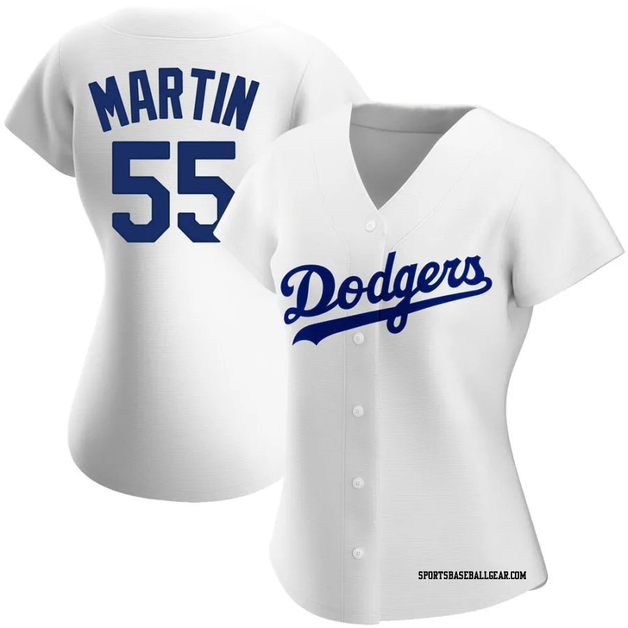 Russell Martin Women's Los Angeles Dodgers White Authentic Home Jersey