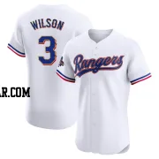 Russell Wilson Men's Texas Rangers Gold Elite White 2024 Collection Jersey