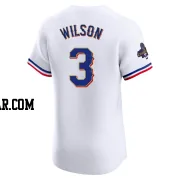 Russell Wilson Men's Texas Rangers Gold Elite White 2024 Collection Jersey