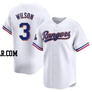 Russell Wilson Men's Texas Rangers Gold Limited White 2024 Collection Jersey