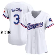 Russell Wilson Women's Texas Rangers White Limited Home Jersey