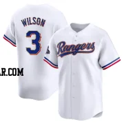 Russell Wilson Youth Texas Rangers Gold Limited White 2024 Collection Jersey