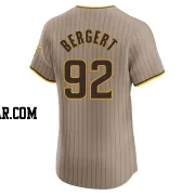 Ryan Bergert Men's San Diego Padres Brown Elite Alternate Jersey